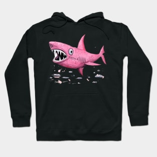 Cute Pink Shark Hoodie